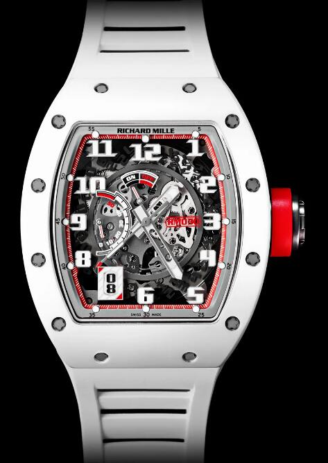 Review Richard Mille RM 030 JAPAN RED Automatic Declutchable Rotor White mens watch replica - Click Image to Close